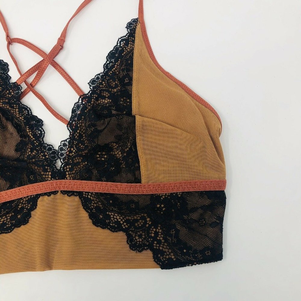 Free People Small Lea Soft Bralette Lace 897 - Picture 4 of 8